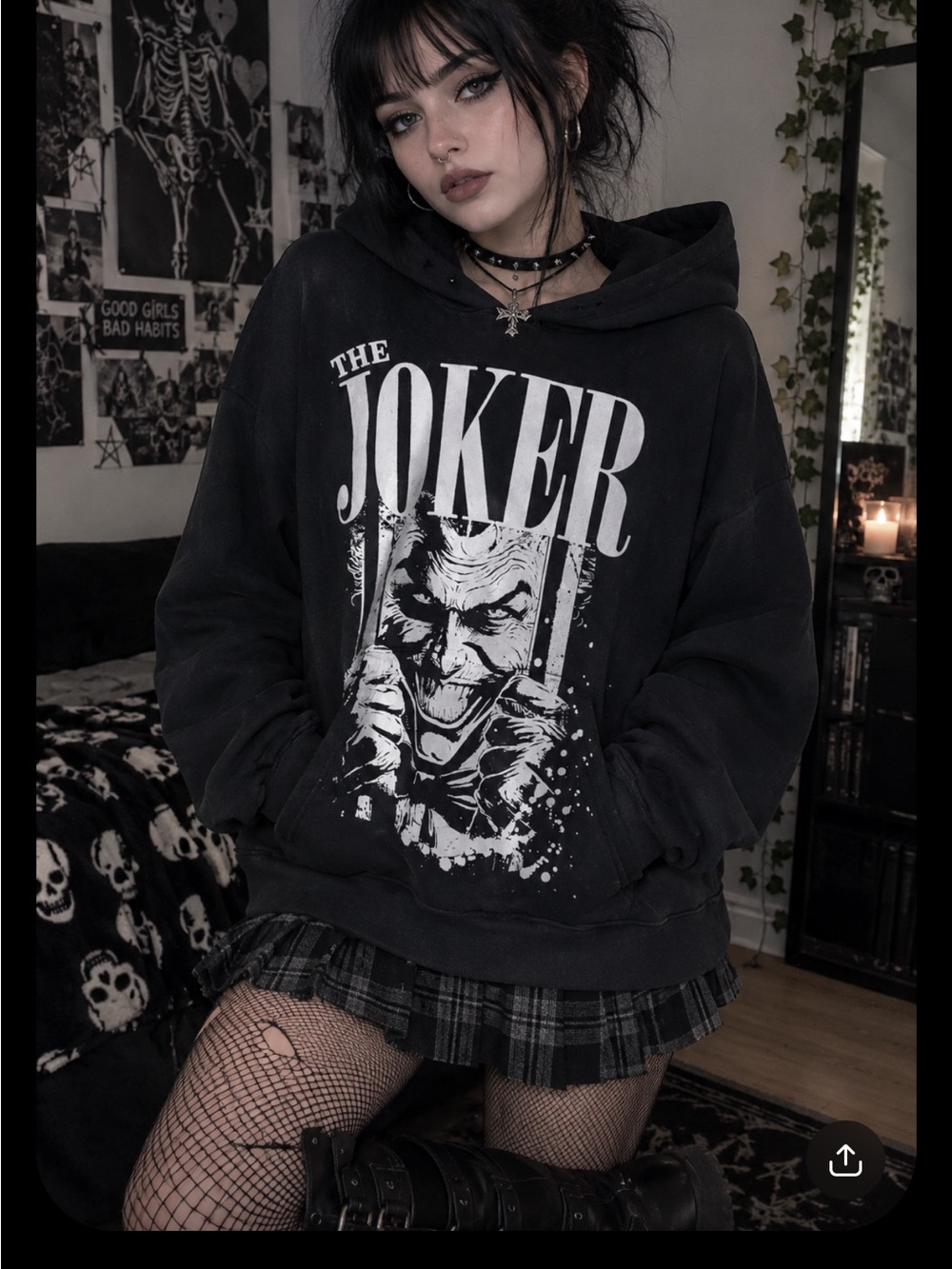 The Joker, Black Hoodie, M